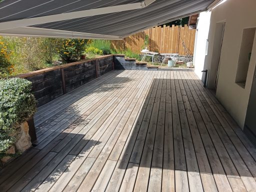 Après pose terrasse Bois Installation terrasse bois SARL Multivert paysagiste - Savoie et Haute Savoie