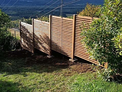 Installation de Brise-vue en bois Savoie et Ain